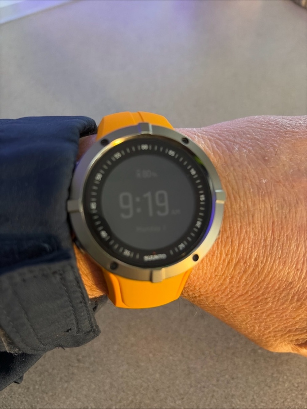Suunto Orange Strap Titanium-Bezel GPS Watch